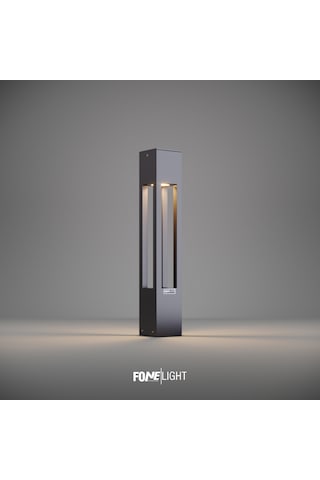 Fonelight Aka Bahçe Aydınlatması Bollard Antrasit 60 Cm Antrasit