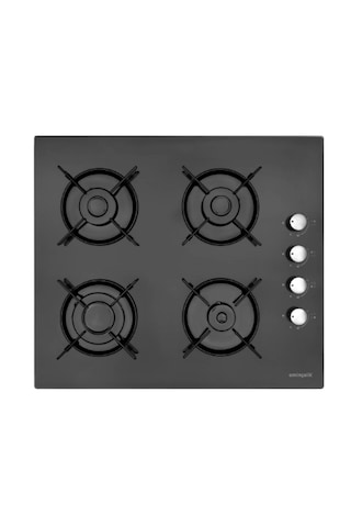 Eminçelik Ve AFM Tech 12 225 + FM7700 + FM3400 Zenon Dijital Turbolu Siyah Ankastre Set