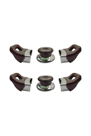 Bordo / Vişne Tencere Yan Kulpları Ve Kapak Kulpu Seti - 2 Set
