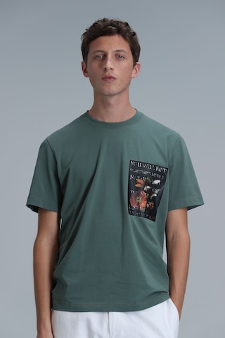 Lufian Exotic Modern Grafik T- Shirt Ördek Yesili Ördek Yeşili 111020202100680 111020202100680 Yeşil