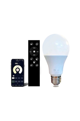 Symbee E27 Uyumlu 12w Akıllı Led Ampul - Uzaktan Kumanda İle İkili Renk, Sürekli Parlaklık Ve Renk Ayarlama Fonksiyonu Diğer