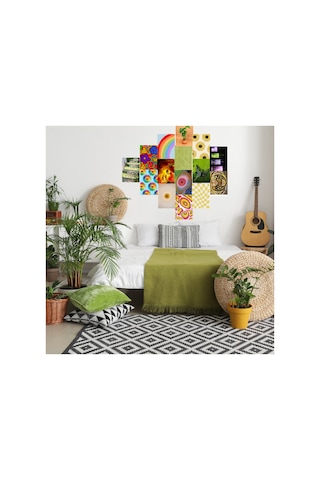 A5 Colorful Soft Poster Duvar Kağıdı Seti Renkli Estetik Duvar Kolajı Oda Süsleme Afiş Seti