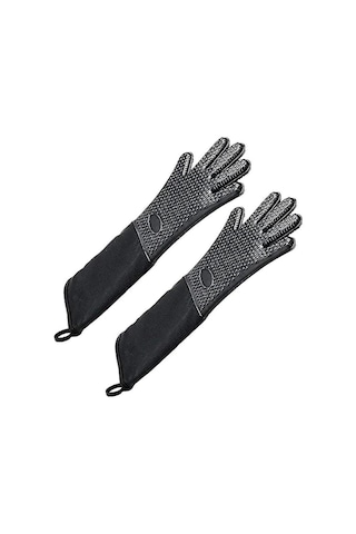 Ekstra Uzun Profesyonel Silikon Fırın Eldiveni, İç Pamuklu Isıya Dayanıklı Şef Eldiveni, Mutfak, Izgara, Fırınlama Ve Barbekü İçin Diğer