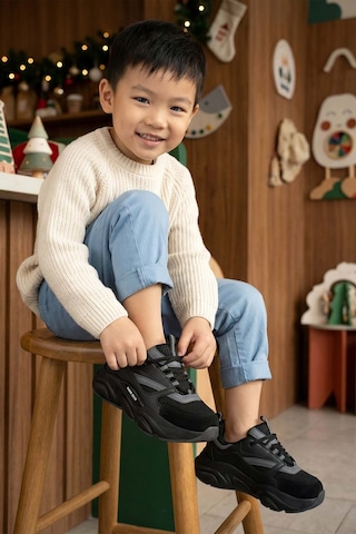 Dark Seer Kids Ds K 1838 Sneaker 2025 Kız Çocuk Siyah