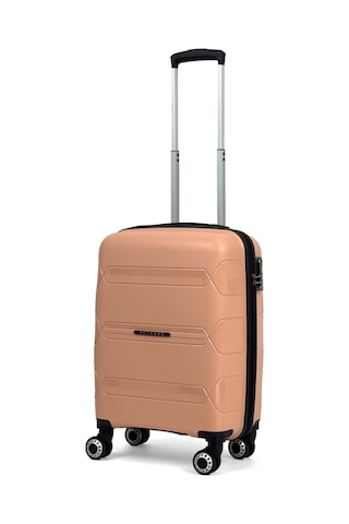 Lucas Polipropilen Kırılmaz Valiz, Kabin Boy Pudra