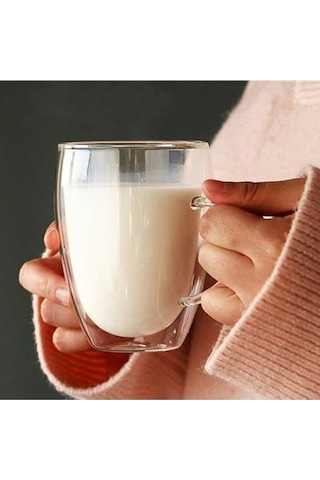 Perotti Çift Cidarlı 300Ml Cam Kupa 12474