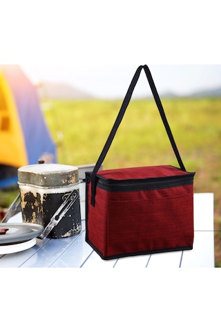 Dolıty Soğutucu Tote Çanta Omuz Askılı Kırmızı Kırmızı
