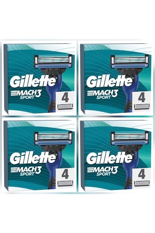 Gillette Mach3 Sport Yedek Başlık 4 X 4'lü