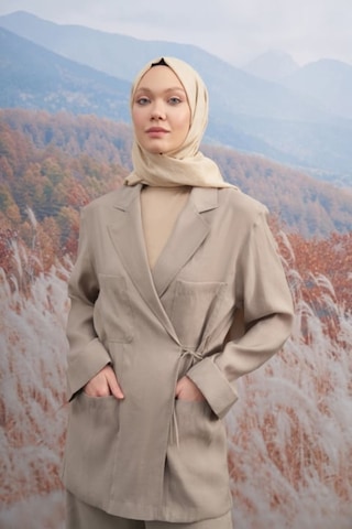 Armanda 70 X 190 Cotton Monogram Desen Şal - Ar 3098 03046 - 70 X 190 / Gümüş