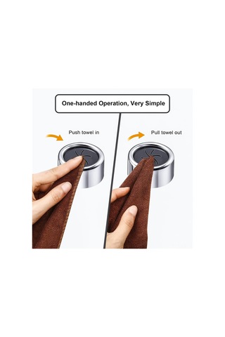 Kangvka 3 Adet Abs Mutfak Banyo Havlu Rakoru - Yumuşak Silikon Pençeli Duvar Kurulu Duvar Takımı - Kayma Engeli Yumuşak Tutucu Diğer