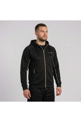 Siyah Joma Erkek Günlük Sweatshirt Kapşonlu Full Zip Actıve 4241306