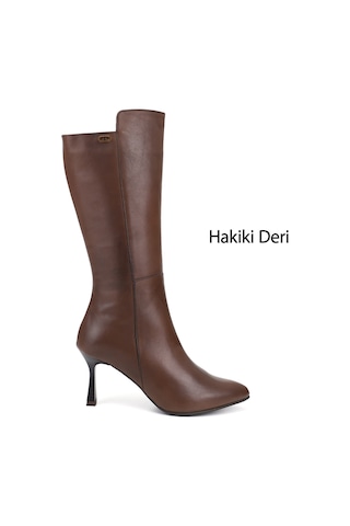 Gönderir Gönderi R Kadın Kahve Antik Fermuarlı Sivri Burun Hakiki Deri Çizme Gkzc13452535 Kahverengi
