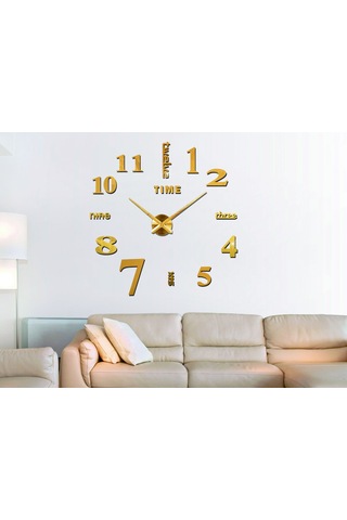 Suofeng 47 İnç Siyah Yansıtlı Duvar Saati - Ev Dekoru İçin Kreatif Dıy Zaman Takibi, Kolay Kurulum Ve Dayanıklı Malzeme Siyah