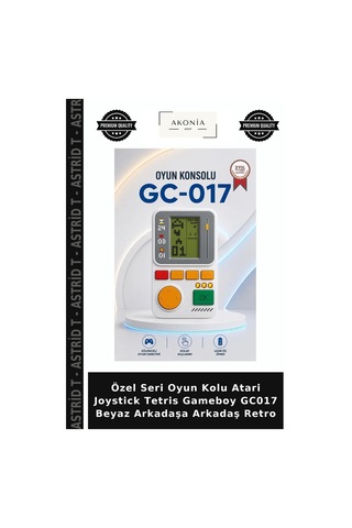 Özel Seri Oyun Kolu Atari Joystick Tetris Gameboy Gc017 Beyaz Arkadaşa Arkadaş Retro