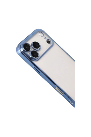 Newface Apple iPhone Uyumlu - 17 Pro Razer Lensli Silikon - Açık Mavi Belirtilmemiş