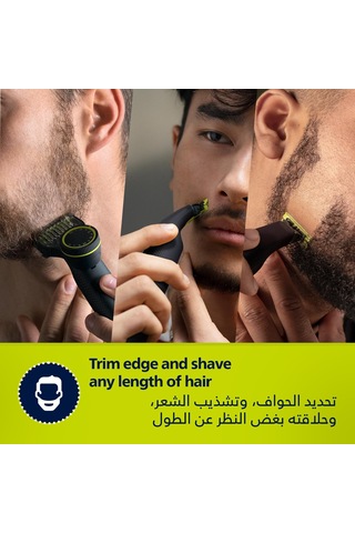 Tr Oneblade Pro Yüz&vücut Tıraş Makinesi, Islak&kuru,12 Uzunluk Ayarı, 1 Yedek Bıçak,qp6542/10 1 - 2 Saat