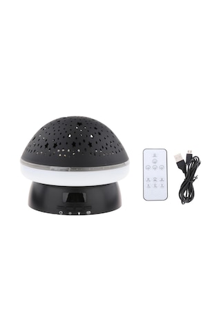 Homyl Led Projektör Işığı Usb Yıldızlı Okyanus Siyah Siyah