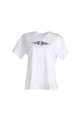 Levi's Oversize Minimalist Erkek T-shirt - Kısa Kol - Günlük Beyaz
