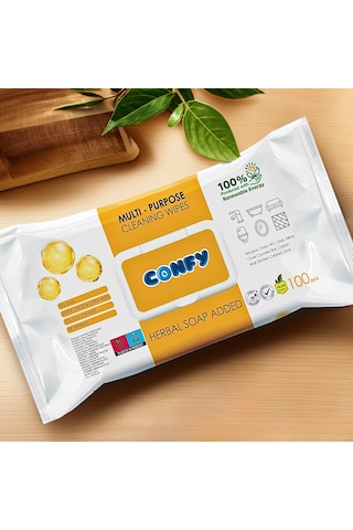 Confy Yüzey Temizlik Havlusu Arap Sabunu Kokulu 100x3