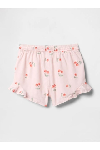 Gap Kız Bebek Fırfırlı Pull-on Twill Şort Pembe-6003 Pembe