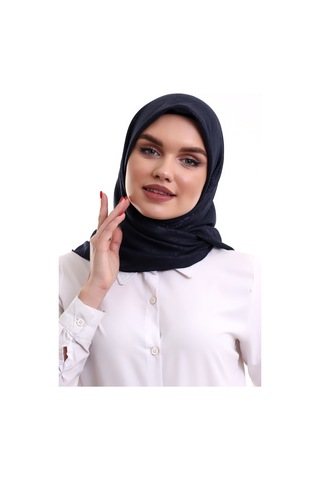 Kofra Desenli Baş Örtü - Siyah