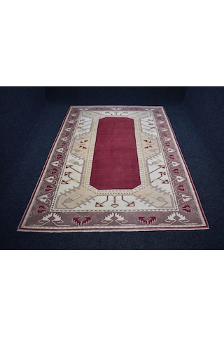 Zehra Abla Halı Vintage El Dokuma 6m2 Eskitme Modern Benzersiz Milas Yün Halı 6725 Çok Renkli