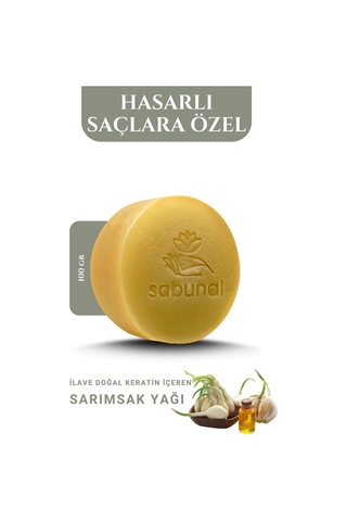 Sabunal Sarımsaklı Keratin Sabunu 4 Adet - Saç Besleyici Sabun