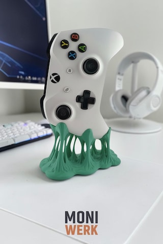 Xbox Uyumlu Bubble Gum Tasarımlı Yeşil Oyun Kolu Standı