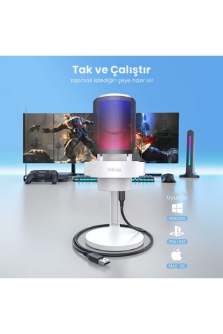 Fifine Ampligame A8 USB Yayıncı Oyuncu Mikrofonu