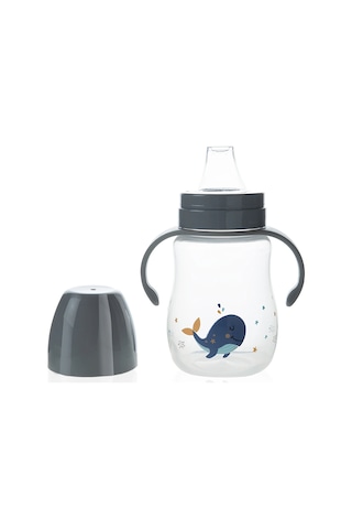 Babyjem Damlatmayan Suluk Alıştırma Bardağı 250 ml Gri