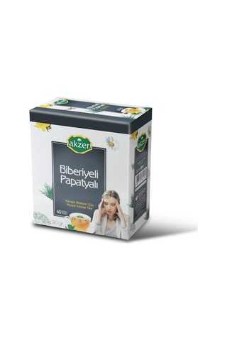 Akzer Biberiyeli Papatyalı Karışık Bitki Süzen Poşet Çay 60 x 1.5 G