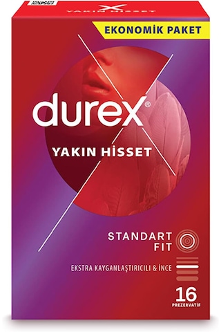 Durex Yakın Hisset 16'lı Prezervatif