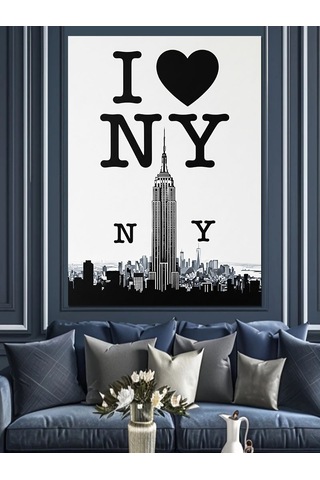 Ahşap Tablo I Love New York