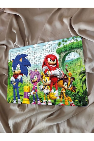 Çocuk Puzzle Ahşap Süper Sonic 108 Parça Mobilya