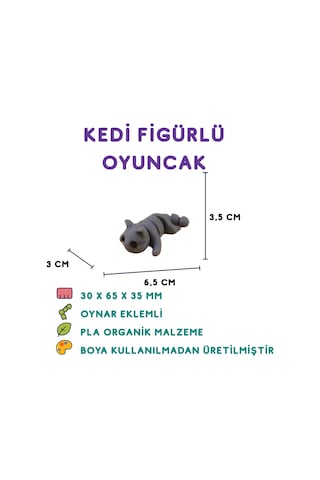 7'li Set Goril Kedi Gergedan Zürafa Ayı Koyun Aksolotl