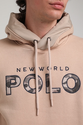 Kapüşonlu Bej Slim Fit Hoodie 23fwm64061 BEJ Bej