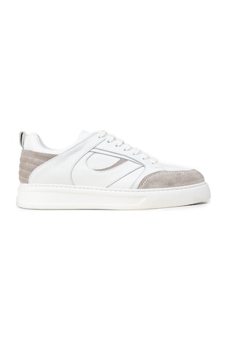 Deery Erkek Hakiki Deri Beyaz Sneaker Ayakkabı - 02012mbyze01 Beyaz