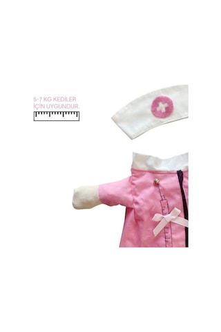 Tigres Jesty Eğlenceli Hemşire Şeklinde Kedi Kıyafeti