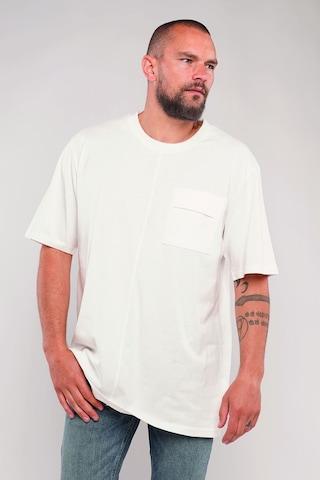 Gabria Bisiklet Yaka Erkek T-shirt Beyaz