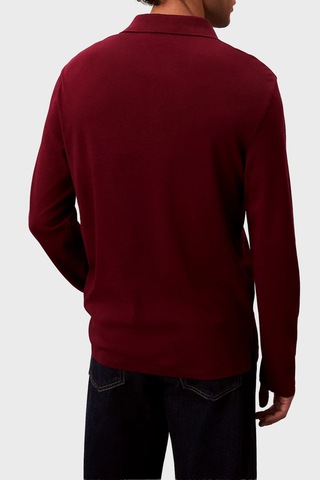 Calvin Klein Erkek Polo Yaka Sweat Lv040em909 Wcv Bordo Bordo