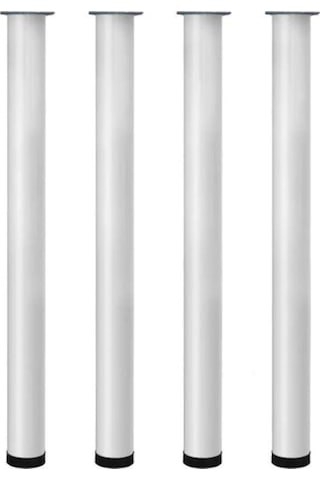 Gürçayhırdavat  Gürçay Metal Masa Ayağı 4 Adet Beyaz  (485780610) Beyaz