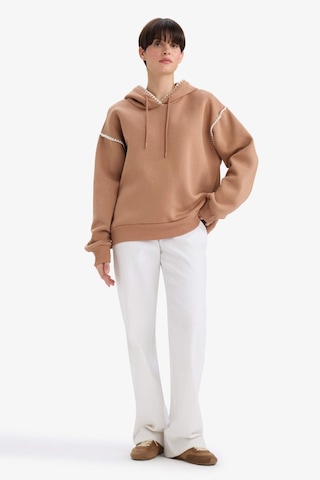 Defacto Overshirt Fit Kapüşonlu Sweatshirt G3318ax25aubn336 Kahve