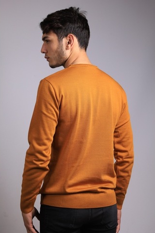 Bearraybon Erkek Triko Kazak Hardal