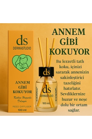 Annem Gibi Kokuyor Tatlı & Yumuşak Premium Bambu Oda Kokusu, 100 Ml Karışık