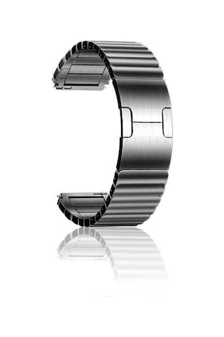 Galaxy Watch 46mm Uyumlu Krd-35 22mm Metal Fzd Kordon-gri