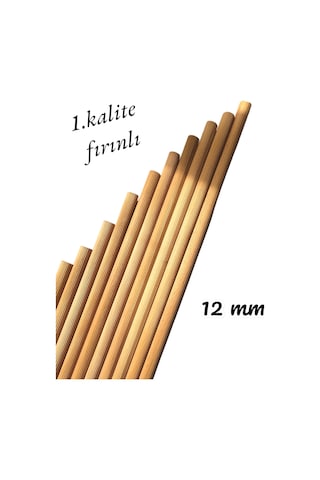 Ahşap Kayın Kavale 1.kalite 12 MM X 100 CM Fırınlanmış Tırtıklı 10 Adet