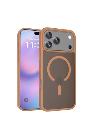 Csmtex 2 Joko Apple Uyumlu iPhone 17 Pro Max Jota Magsafe Kapak - Çöl Titanyum