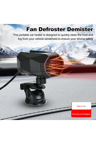 Reedark "taşınabilir Araç Isıtıcısı - Hızlı Defrost & Soğutma, 12v/24v Uyumlu, Düşük Gürültülü, 360 Ayarlanabilir"