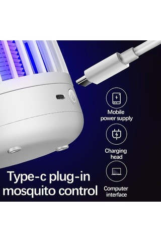 Maoyaya Usb Şarjlı Sessiz Böcek Sinek Tuzağı