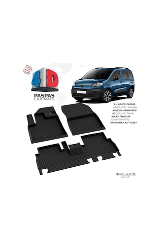 Türkmen Fiat Doblo 3 4d Havuzlu Paspas 2022 Ve Üzeri
